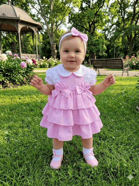 Vestido con braguita y diadema