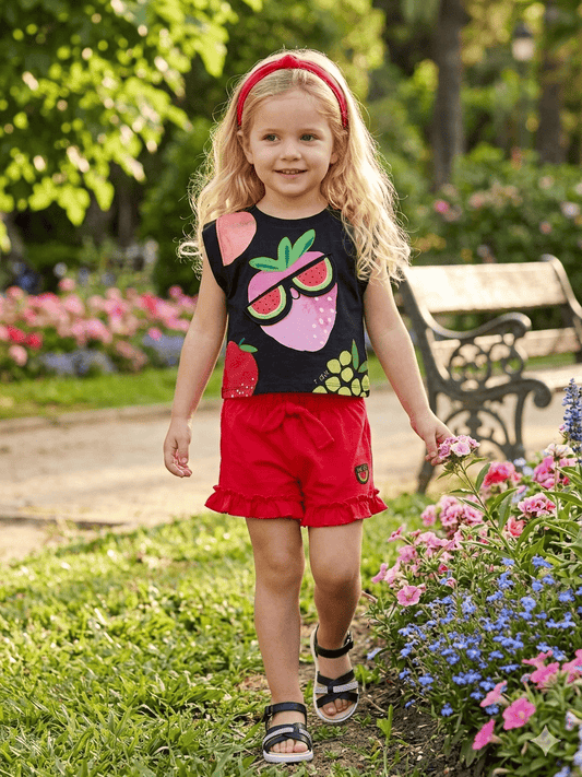 Conjunto camiseta con short 3-6 Años