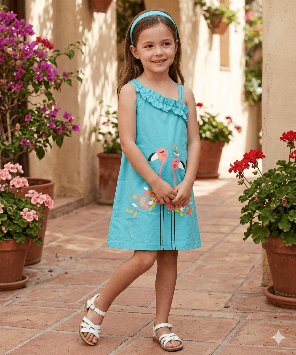 Vestido casual  4-10 Años