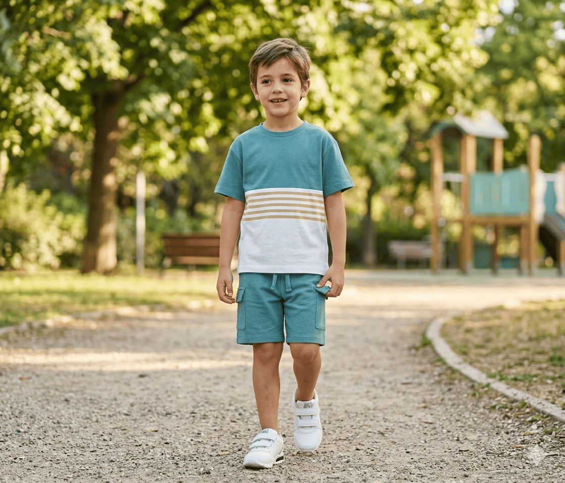 Conjunto camiseta con short 4-10 Años