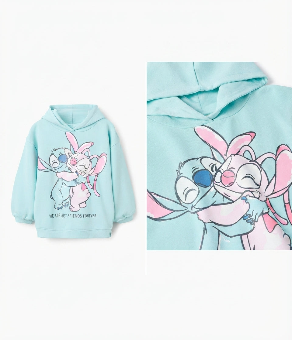 Sudadera de niña estampado de Stitch