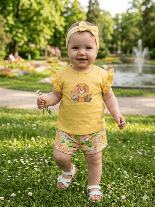 Conjunto camiseta con short 4m-18 Meses