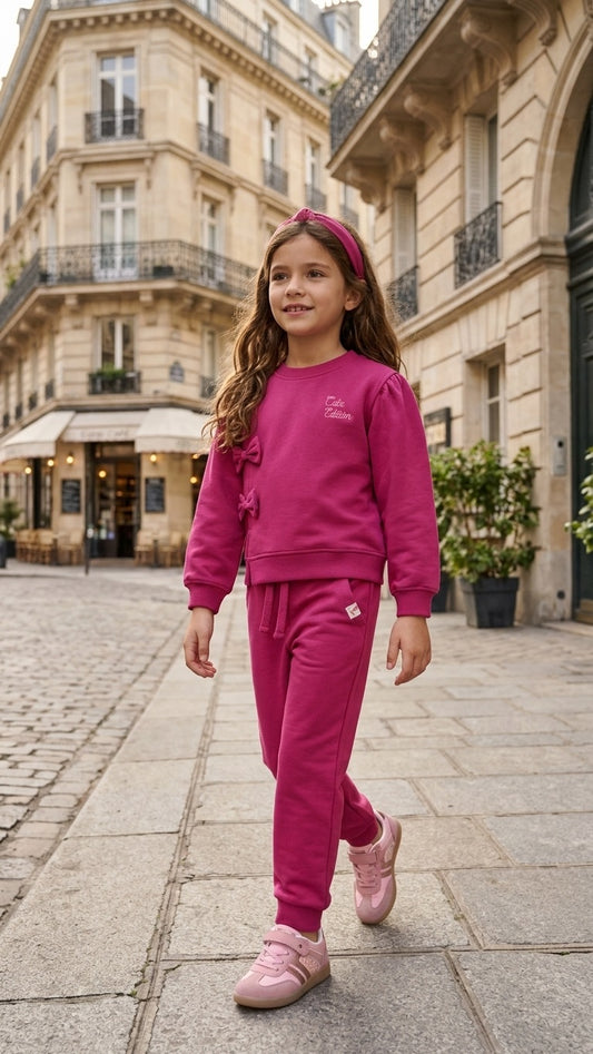 Conjunto de niña de felpa