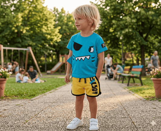 Conjunto camiseta con short 3-6 Años