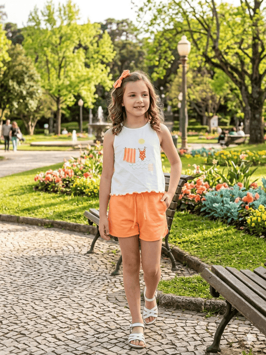 Conjunto camiseta con short 3- 14 Años