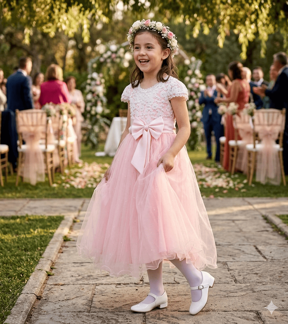 Vestido largo de ceremonia 4-16 Años