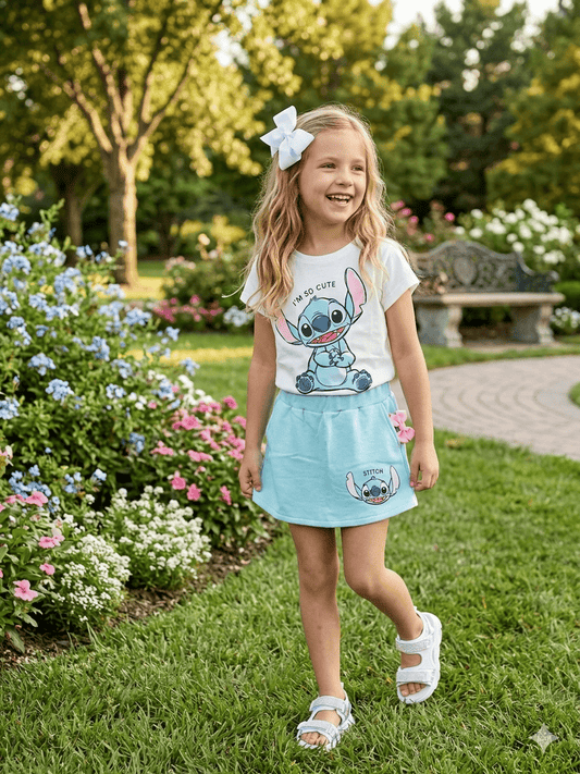 Conjunto casual de Stitch 2-14 Años