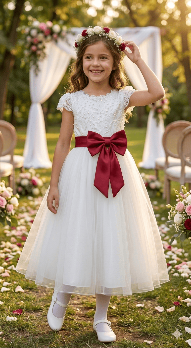 Vestido largo de ceremonia 4-14 Años