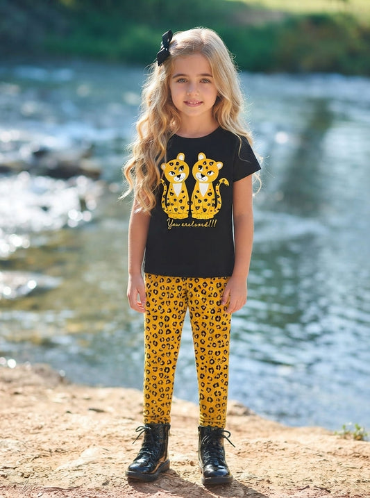Conjunto camiseta con leggins 3-8 años