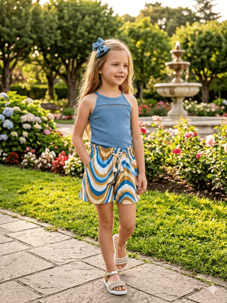 Camiseta tirantes con short 6-14 Años