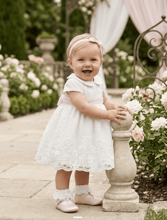 Vestido de ceremonia 4m-12 Meses