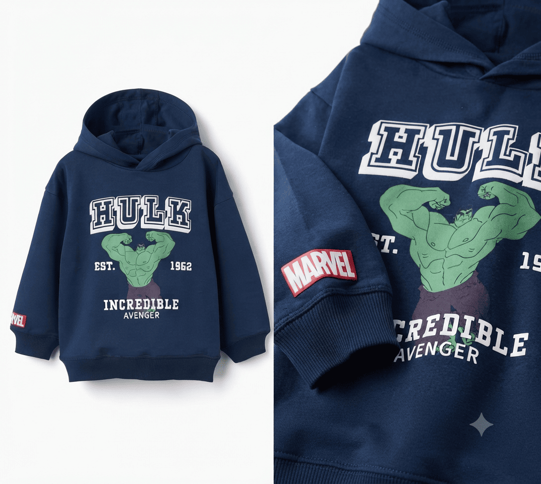 Sudadera de niño estampado de Hulk