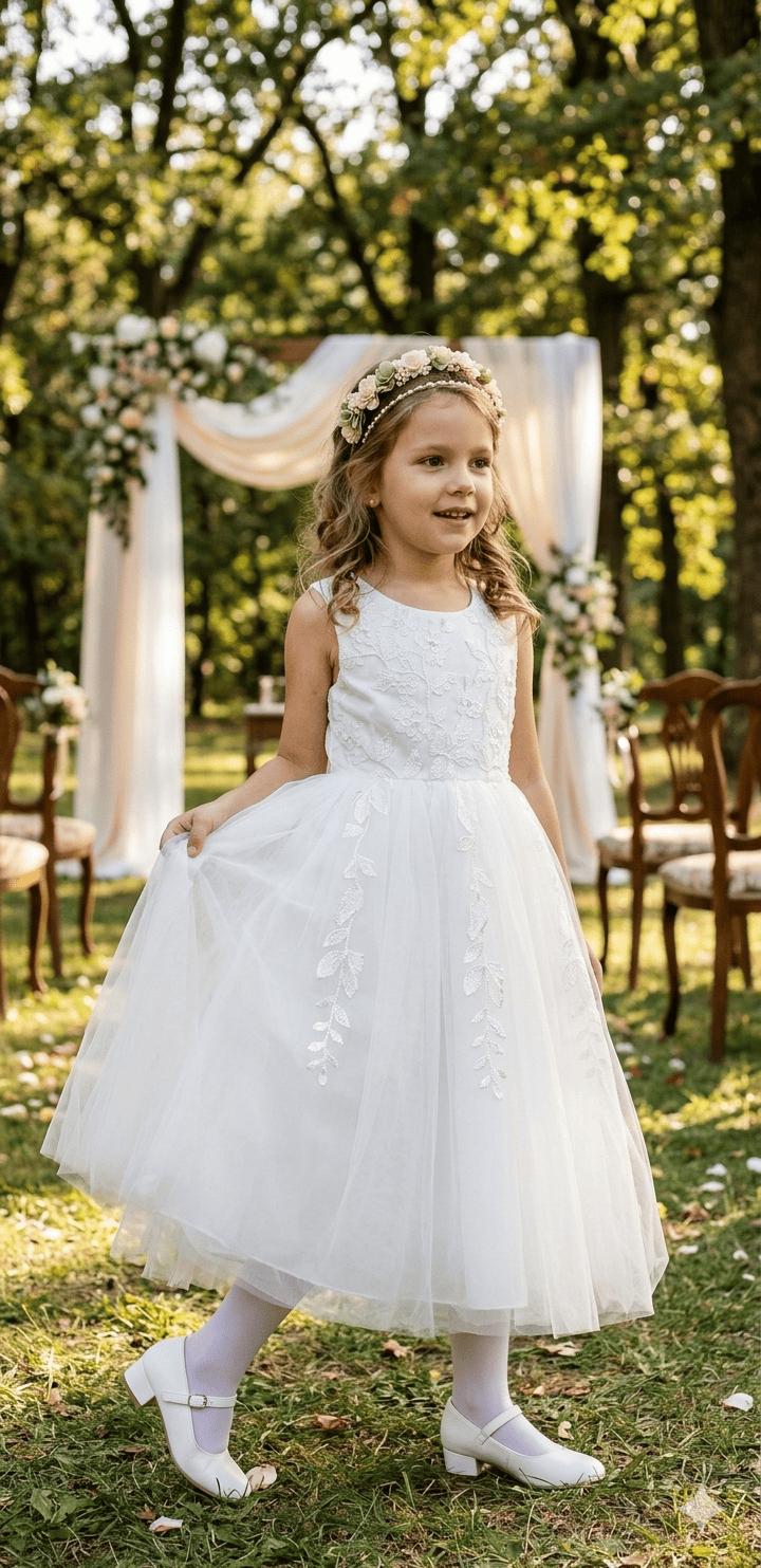 Vestido largo de ceremonia 4-14 Años