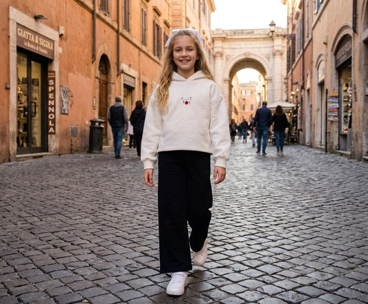 Conjunto de niña sudadera con pantalón de chándal