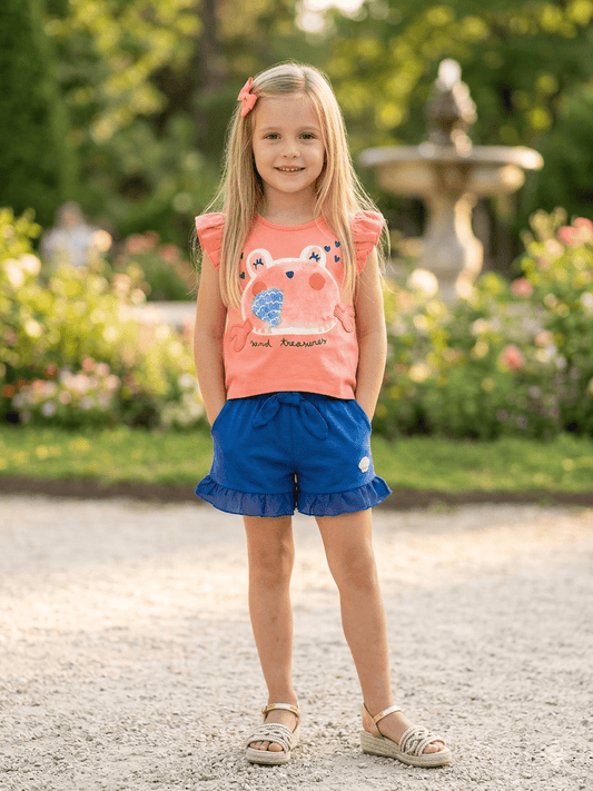 Conjunto camiseta con short 4-8 Años