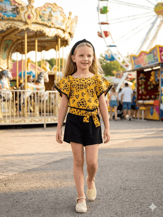 Conjunto camiseta con short 3-8 Años