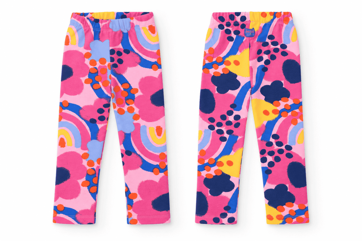 Conjunto de niña de felpa con sudadera y leggins