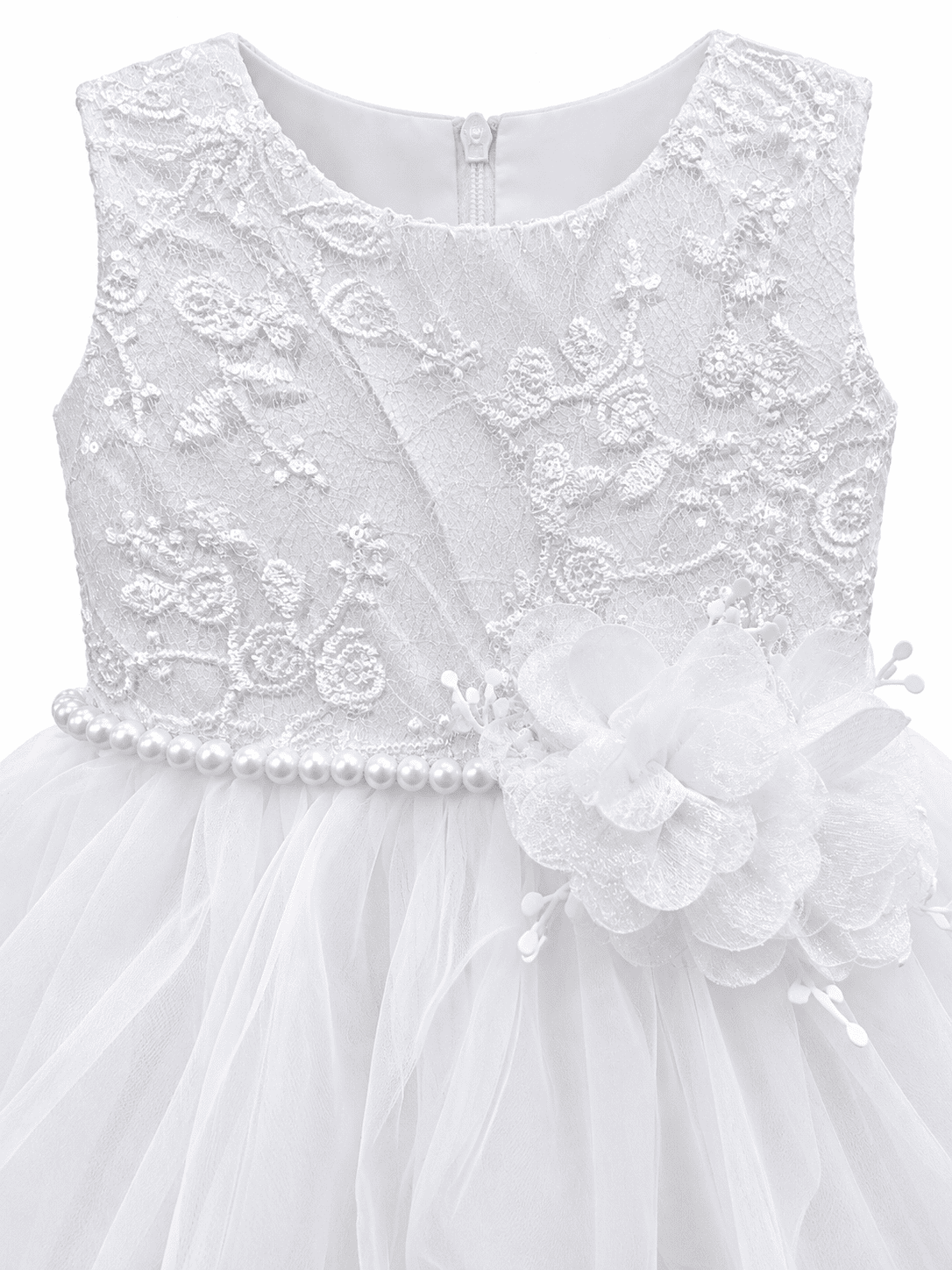 Vestido de ceremonia sin manga