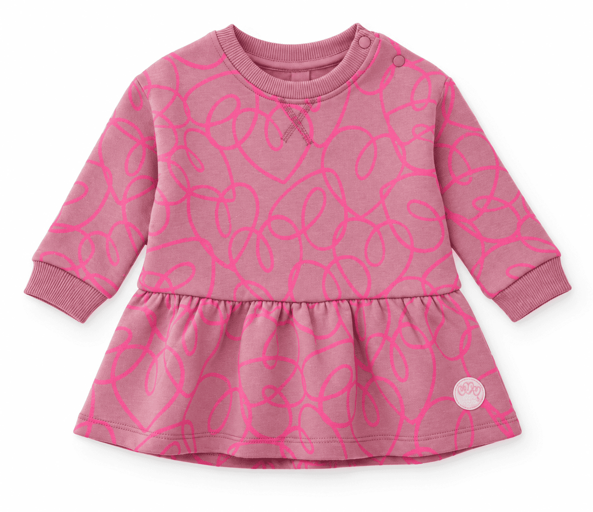 Vestido de niña de felpa