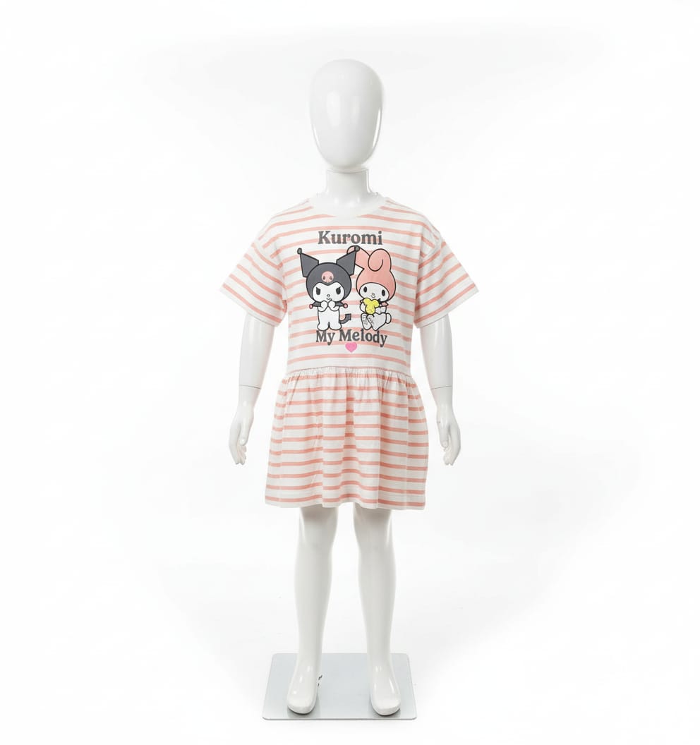 Vestido casual de Kuromi 3-14 Años