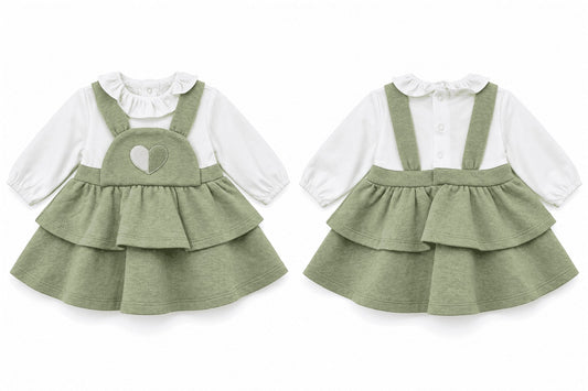 Vestido manga larga estilo pelele