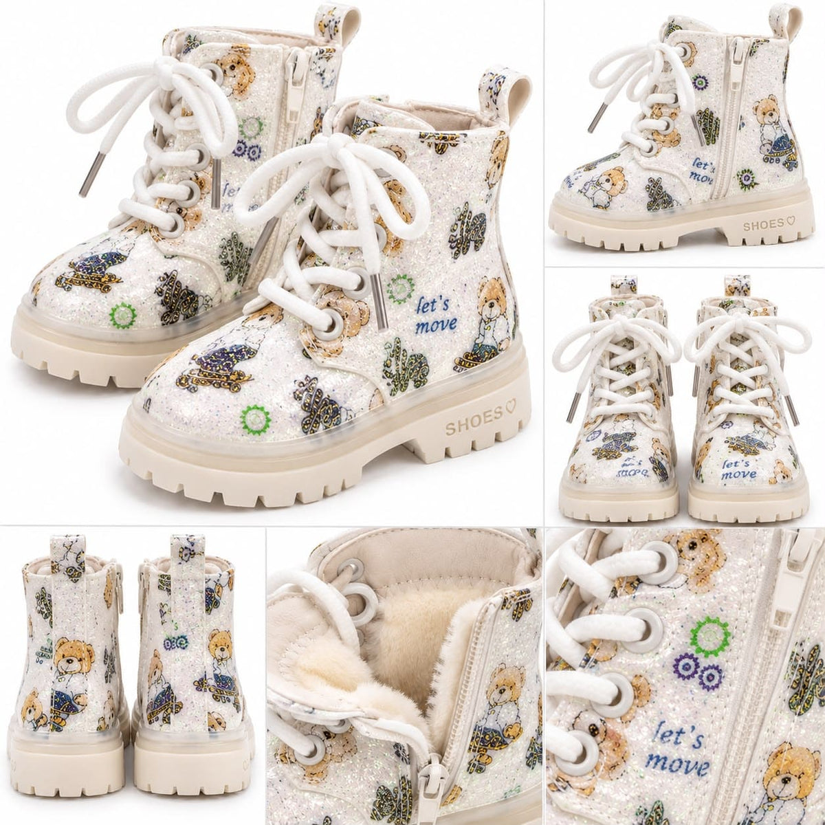 Botines de bebé con ositos 3 colores