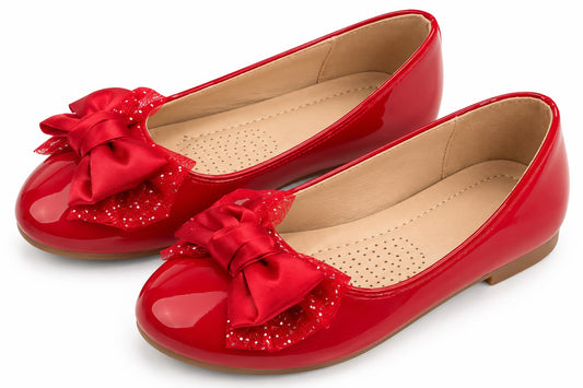 Mercedita roja de charol