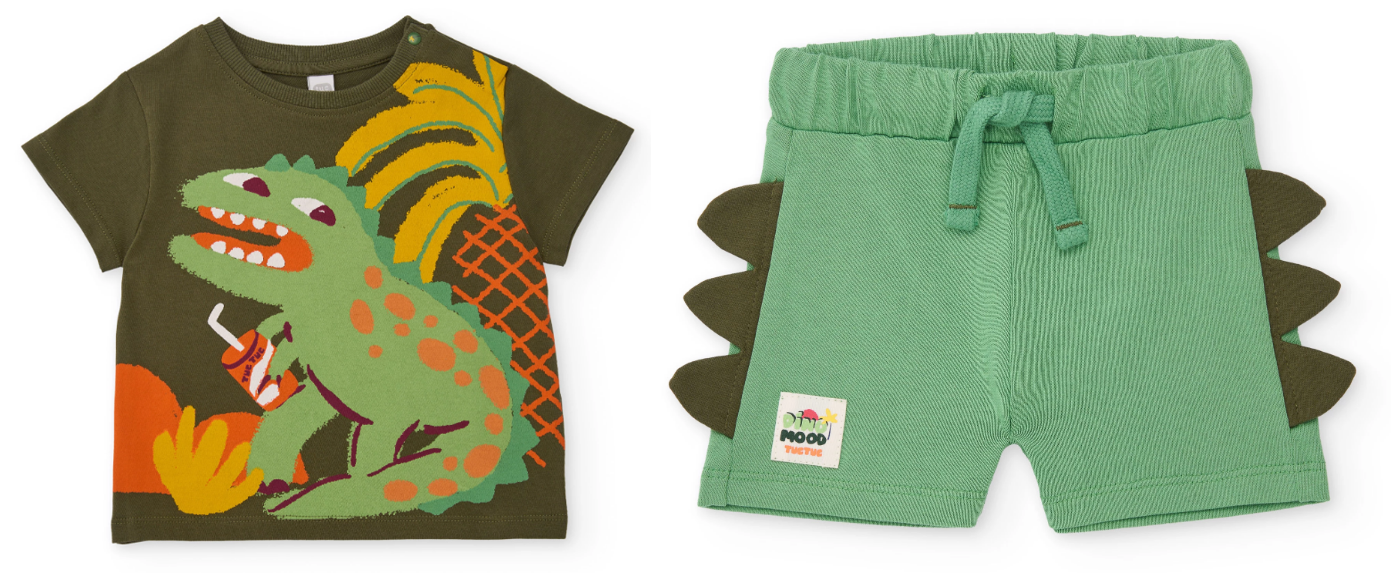 Conjunto camiseta con short 3-6 Años