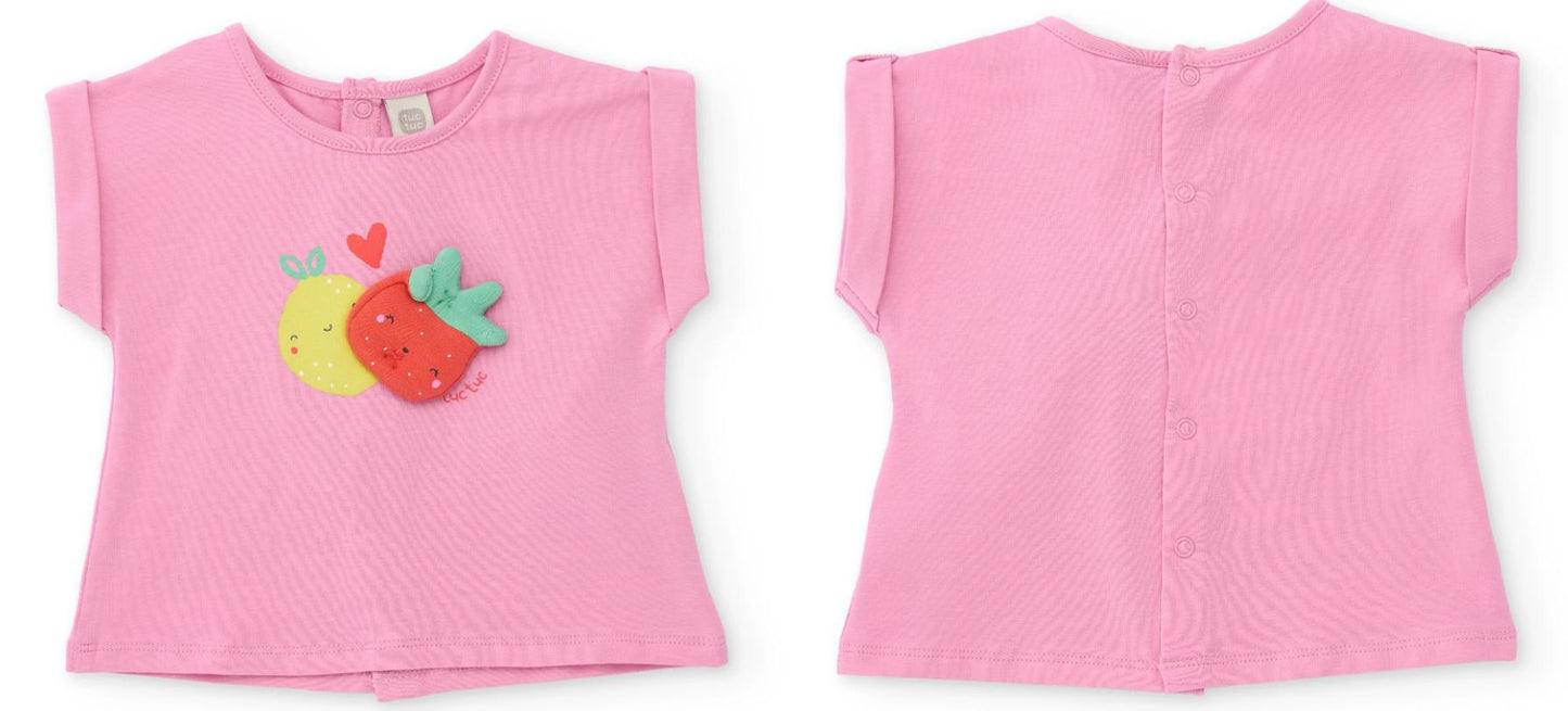 Conjunto camiseta con short 3m-18meses