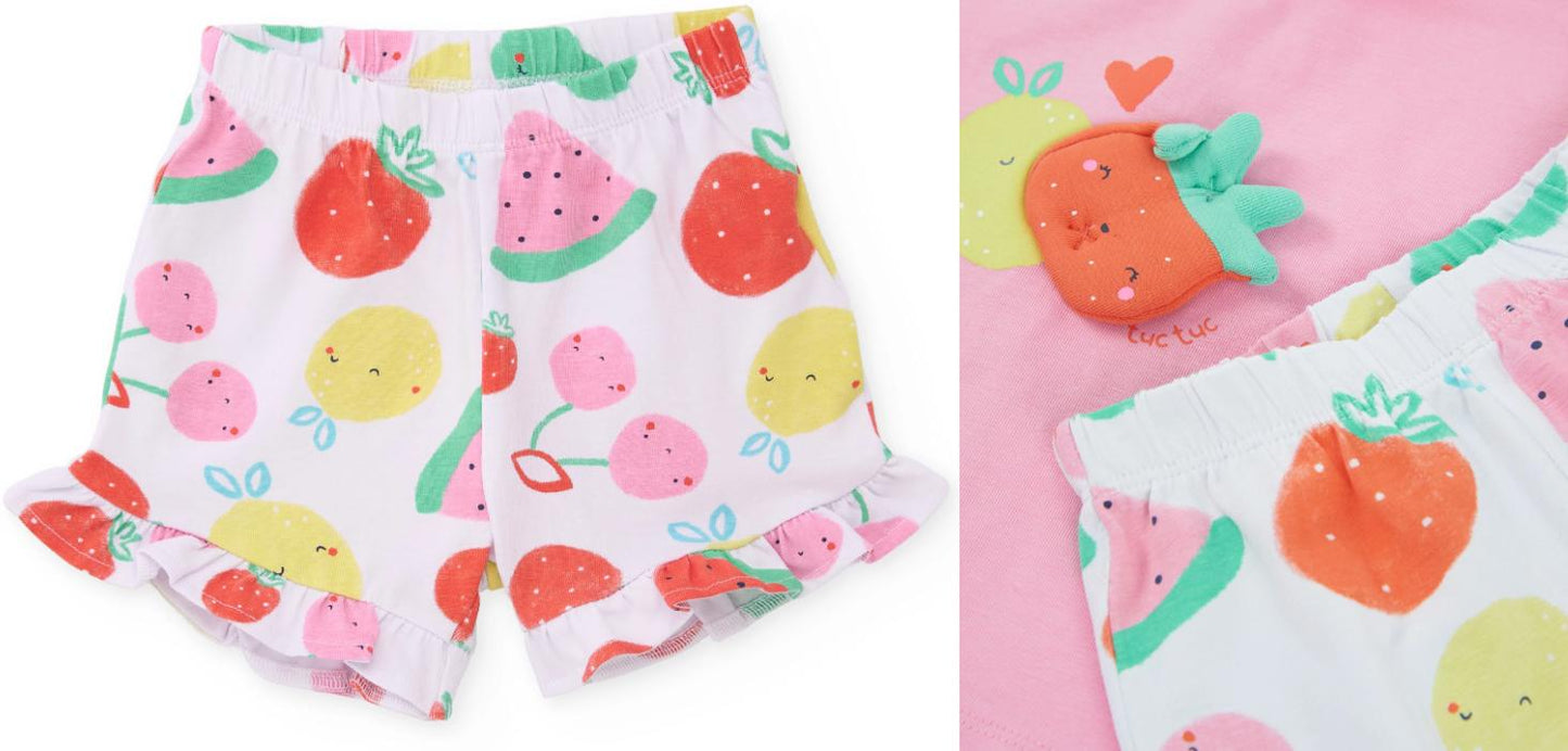 Conjunto camiseta con short 3m-18meses