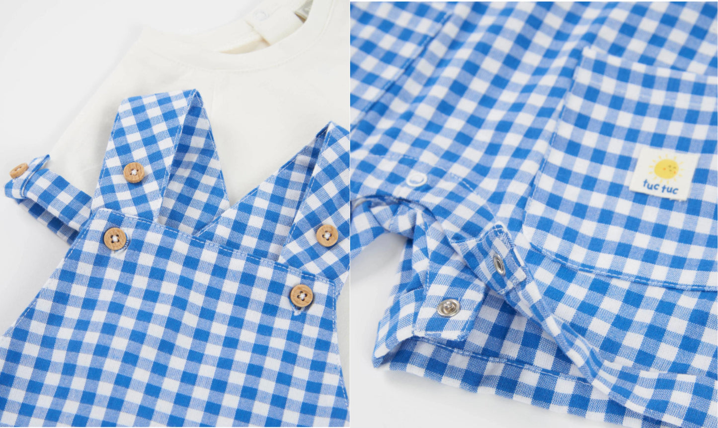 Peto con camiseta 1m-12meses